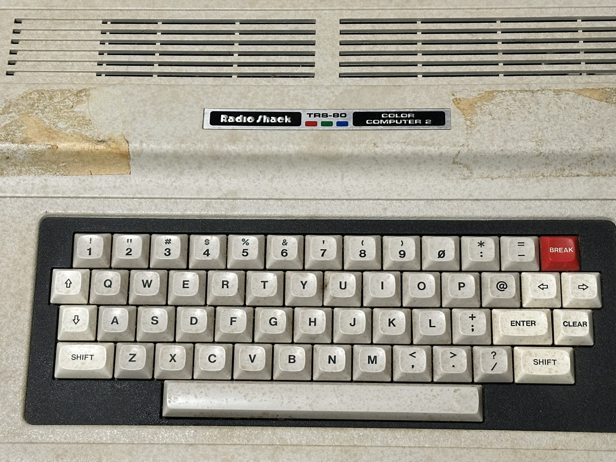 Dirty TRS-80 Color Computer 2